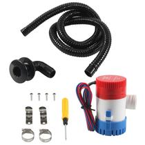 Kit de Bomba de Porão Marinha HOONHERY 12V 1100GPH com Mangueira de 2m Kit de Bomba de Porão Marinha HOONHERY 12V 1100GPH com Mangueira de 2m