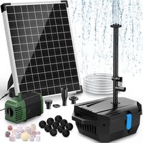 Kit de bomba solar para lago POPOSOAP 20W, 280 GPH, com filtro Kit de bomba solar para lago POPOSOAP 20W, 280 GPH, com filtro