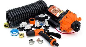 Kit de Bomba Washdown OBALOGI 12V 7,5GPM 80PSI