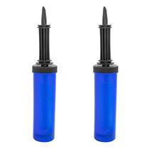 Kit De Bombas Manuais Pra Balões Bexigas Aniversários Azul - 2 Unidades