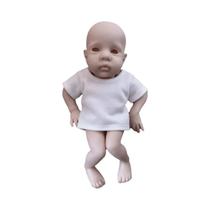 Kit De Boneca Reborn De 17 Polegadas Mikki, Peças Não Pintadas E Não Montadas Com Corpo De Pano De