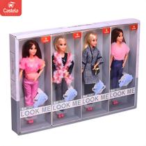 Kit de Bonecas Fashion 4 Unidades - Castela