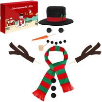 Kit de boneco de neve Colovis, conjunto de decoração de inverno ao ar livre com 16 unidades
