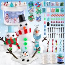Kit de boneco de neve LAWOHO Build com 500 ml de Crystal Slime & Clay Kids Kit de boneco de neve LAWOHO Build com 500 ml de Crystal Slime & Clay Kids