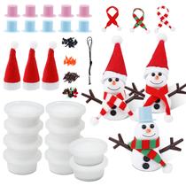 Kit de boneco de neve XIHIRCD Build a Snowman 10 unidades para crianças no Natal