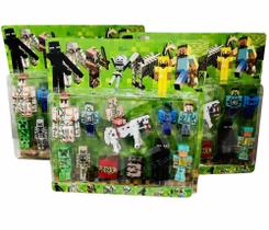 Kit de bonecos Minecraft com 12 peças (PODENDO VARIAS CORES)