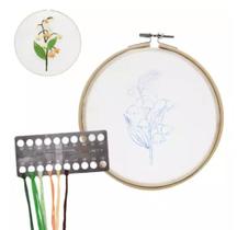 Kit De Bordado Básico Flor De Sino Para Iniciante Diy Meadas Kit De Bordado Básico Flor De Sino Para Iniciante Diy Meadas