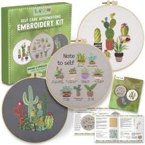 Kit de bordado CRAFTILOO para adultos com padrões estampados