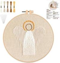 Kit de bordado de presépio YOUDRN, argola de 20 cm, algodão, faça você mesmo