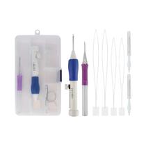 Kit De Bordado DIY Com Agulha Mágica, Conjunto De Ferramentas Para Costura E Tricô Kit De Bordado DIY Com Agulha Mágica, Conjunto De Ferramentas Para Costura E Tricô