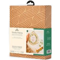 Kit De Bordado DMC Ponto Cruz Folhagem Delicada