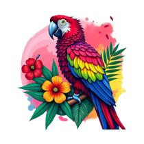 Kit De Bordado Floral De Pássaro Papagaio 11CT Com Contas, Ponto Cruz, Artesanato, Decoração Para