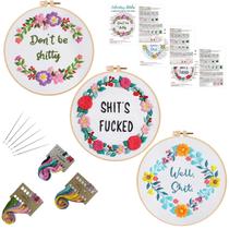 Kit de bordado Louise Maelys Funny Embroidery para iniciantes