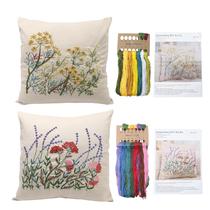 Kit de Bordado para Almofada Marsrut 42 x 42 cm, 2 Peças, Lavanda Kit de Bordado para Almofada Marsrut 42 x 42 cm, 2 Peças, Lavanda