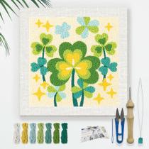Kit de bordado Punch Needle DOODLREAM Shamrock St. Patrick Kit de bordado Punch Needle DOODLREAM Shamrock St. Patrick