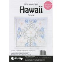 Kit de Bordado Tulip Sashiko - Hawaii Plumeria