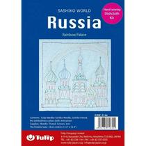 Kit de Bordado Tulip Sashiko - Rússia Palácio do Arco Íris