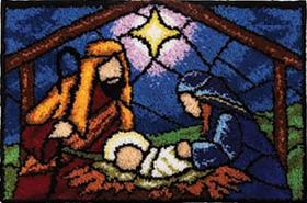 Kit De Bordar Completo: TELA PINTADA TALAGARÇA + LÃ + AGULHA + MANUAL...