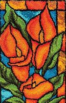 Kit De Bordar Completo: TELA PINTADA TALAGARÇA + LÃ + AGULHA + MANUAL...