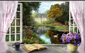 Kit De Bordar Completo: Tela Pintada Talagarça + Lã + Agulha + Manual...