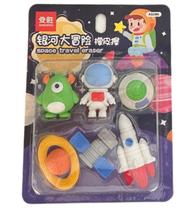 Kit de Borrachas Viagem Espacial - Kit c/ 6 Borrachas