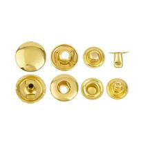 Kit De Botões De Pressão Em Latão Sólido 10 20 Conjunto De Botões Metálicos Para Roupas De Couro,