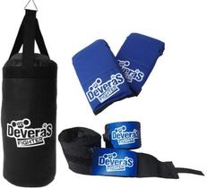 Kit de boxe infantil com saco de pancadas infantil + bandagem para boxe e muay thai - kit infantil