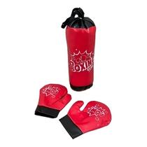 Kit De Boxe Infantil Com Saco E Luva Importway Vermelho