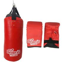 kit de boxe saco de pancada profissional cheio + par de luvas bate saco luva de boxe - saco de boxe 60 cm