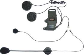 Kit de braçadeira para capacete + Sena + Boom e microfones com fio