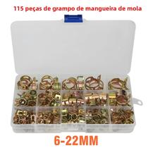 Kit De Braçadeiras De Metal Galvanizado 115 PCS 6-22mm Para Tubos De Gás E Água