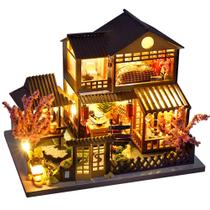Kit de bricolage para casa de campo em estilo japonês Dollhouse hvmabeck