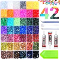 Kit de Brilho AraKulago 46000 peças 42 Cores Pedras de 3mm Kit de Brilho AraKulago 46000 peças 42 Cores Pedras de 3mm