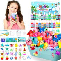 Kit de Brinquedo SaFeli Mágico para Fazer Elfos de Água Squishy com 24 Géis Kit de Brinquedo SaFeli Mágico para Fazer Elfos de Água Squishy com 24 Géis