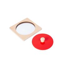 Kit de brinquedos Adena Montessori Mirror Peekaboo Knob Puzzle 6-12M