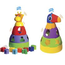 Kit De Brinquedos Educativos Girafa + Tucano