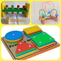 Kit de brinquedos educativos primeira infancia - BRINQUE E LEIA