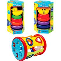 Kit De Brinquedos Infantil Bebês - Diversão E Aprendizado Kit De Brinquedos Infantil Bebês - Diversão E Aprendizado