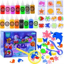 Kit de brinquedos Magic Water Elf DIY Squishy Maker com 15 géis e 14 moldes