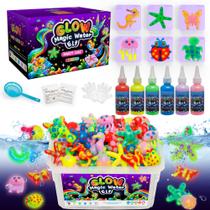 Kit de brinquedos Magic Water Elf Kiditos Glow in The Dark com 6 cores