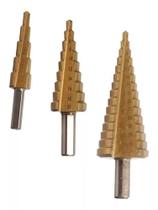 Kit De Broca Escalonada 3 Peças Berg Kit De Broca Escalonada 3 Peças Berg