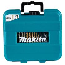 Kit de Brocas Bits e Escariador 34Pçs B-68498 Makita