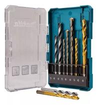 Kit de brocas com 9pc (5/6/8mm) aco e videa makita d-71962