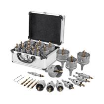 Kit De Brocas De Furo De Carboneto De Alta Precisão Com 16 Peças, Brocas TCT De 16-57mm Com Estojo