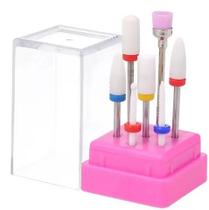 Kit De Brocas De Unhas De Cerâmica 7pc