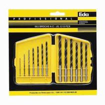 Kit de Brocas EDA 1/16 a 1/4 13 Peças 6XJ Kit de Brocas EDA 1/16 a 1/4 13 Peças 6XJ