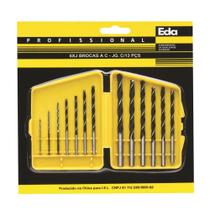Kit de Brocas EDA Aço Rápido para Metais 13 Peças 1,5 a 13 Polegadas - Importadora Eda Kit de Brocas EDA Aço Rápido para Metais 13 Peças 1,5 a 13 Polegadas - Importadora Eda
