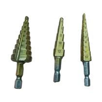 Kit De Brocas Escalonadas De Madeira E Metal 3PCS Conjunto De Ferramentas De Perfuração