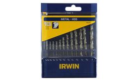 Kit De Brocas Irwin Para Aço Rápido Hss 13 Peças Com Estojo