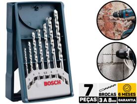 Kit de Brocas Para Concreto 7 Peças Bosch 2607017509